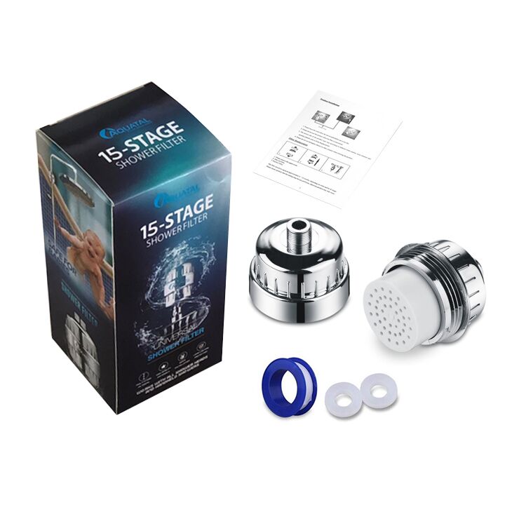 Amazon hot sale 15 stage water universal handheld shower filter